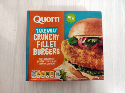 Takeaway crunchy fillet burgers