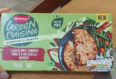 Birds Eye Green Cuisine 2 Cauliflower Burgers