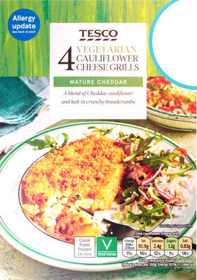 Tesco 4 Vegetarian Cauliflower Cheese Grills