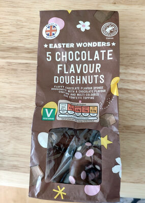 Chocolate flavour doughnuts