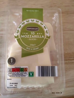 Mozzarella slices