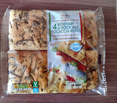 Rosemary & Rock Salt Focaccia Rolls
