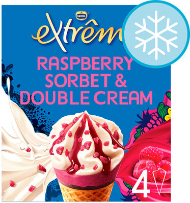 Extreme Raspberry Double Cream Ice Cream Cone