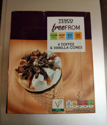Toffee and Vanilla Cones