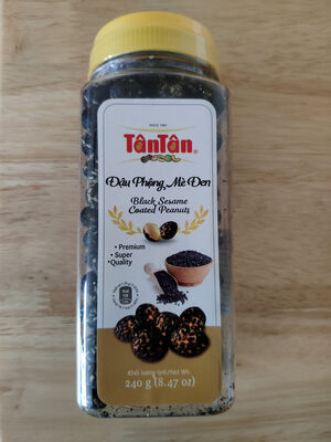 Black sesame coated peanuts