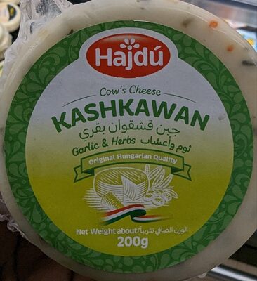 Kashkawan cow's cheese with garlic and herbs
