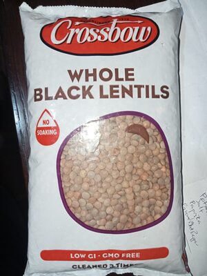 Whole Black Lentils