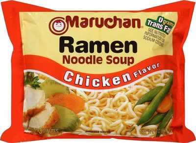 Ramen chicken flavor noodle soup