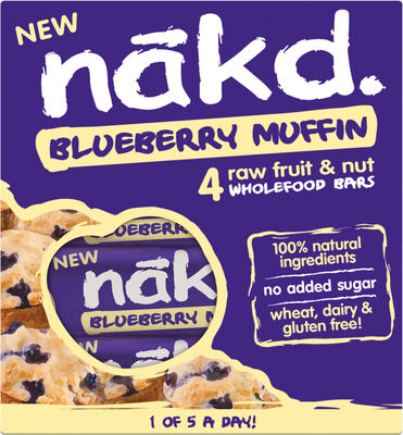 Raw Fruit & Nut Bars - Blueberry Muffin