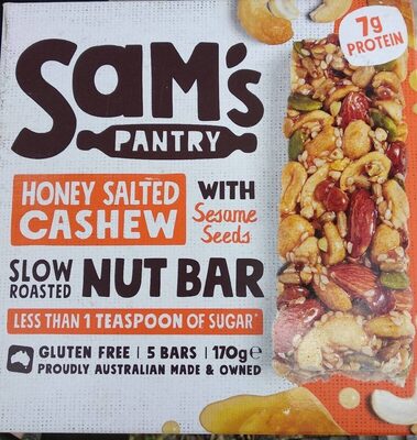 Honey salted cashew with sesame seeds