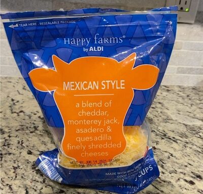 Mexican style shredded cheese