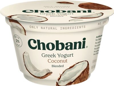 Coconut blended low-fat greek yogurt