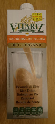 Organic Rice Drink With Hazelnut
