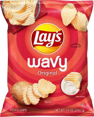 Wavy potato chips