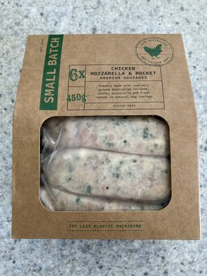 Chicken Mozzarella and Rocket Premium Sausages