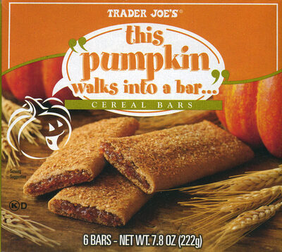 This Pumpkin Walks Into A Bar Cereal Bars