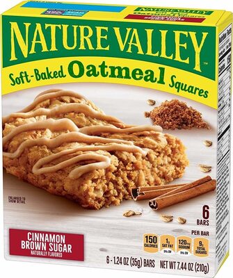 Soft Baked Oatmeal Squares Cinnamon Brown Sugar