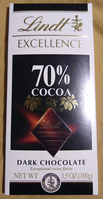Lindt Excellence 70% Cocoa Dark Chocolate