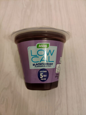 Blackcurrant flavour jelly pot