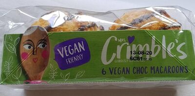 Μrs crimble's 6 vegan choc macaroons