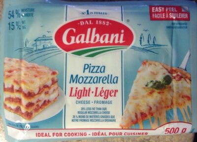Fromage pizza mozzarella léger
