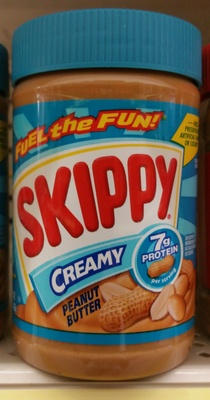 Skippy, creamy peanut butter, creamy