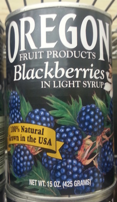 Whole berries in light syrup