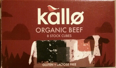 Kallo Organic Beef Stock Cubes 8 Pack