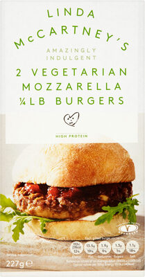 Vegetarian Mozzarella 1/4 LB Burgers