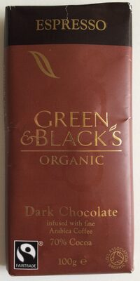 Dark Chocolate infused with fine Arabica Coffee