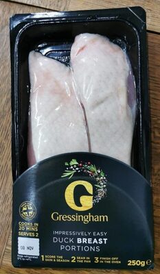 Duck breast portions