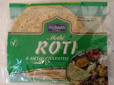 Methi Roti 6 Chapattis