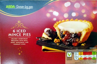 Iced mince pies
