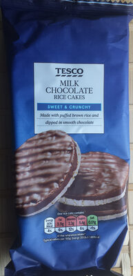Milk chocolate rice cakes