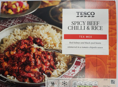 spicy beef chilli and rice