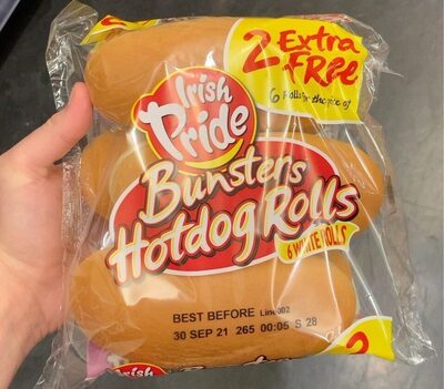 Bunsters Hotdog Rolls