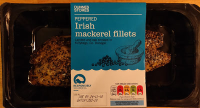 Peppered Irish mackerel fillets