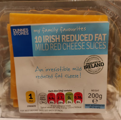 Reduced Fat Mild Cheese slices