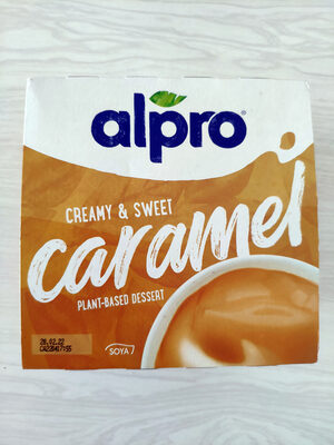 Caramel plant-based dessert