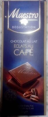 Chocolat au lait avec éclats au café