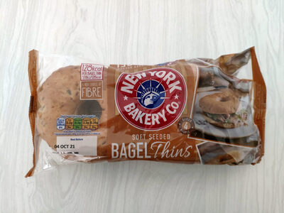 Soft seeded bagel thins