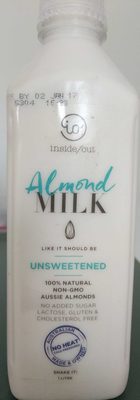 Inside/out Almond milk