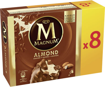 MAGNUM Glace Bâtonnet Amande 8x110ml
