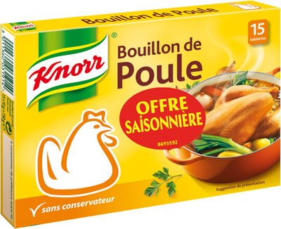 Knorr Bouillon Cube Poule - Offre Saisonniere 15 Tablettes
