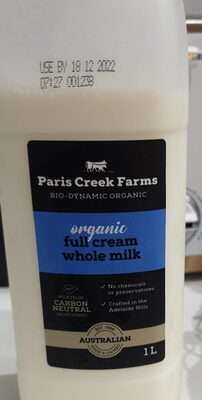 Biodynamic Full Cream Whole Milk Homogenised