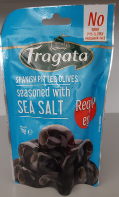 Spanish pitted olives seasoned with sea salt