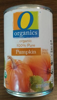 Organic 100% pure pumpkin