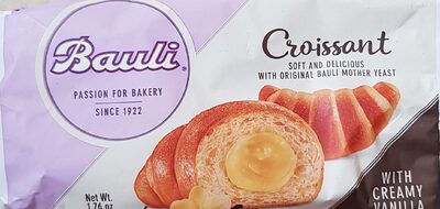 Croissant with creamy Vanilla filling