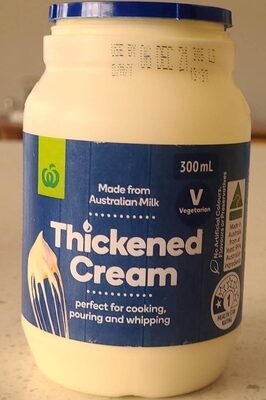 Thickened cream