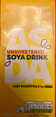 Just Essentials Unsweetened Soya 1 Litre